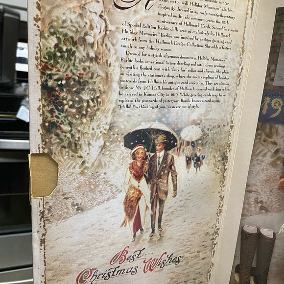 Barbie Hallmark Holiday Memories 1995 NWT Never opened, - Picture 9 of 9